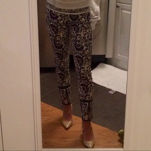 Tory Burch paisley pants XS